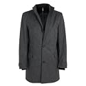 Rocha.John Rocha- Grey marl double neck mac at Debenhams
