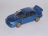 SUBARU IMPREZA WRX STI BLUE 3 INCHES 1/55 1/60 1/64 NOREV MODEL CAR