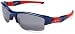 Oakley Men's Flak Jacket XLJ Chicago Cubs Sunglasses,Blue & Red Frame/Black Lens,one size
