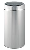 Brabantia 390845 Touch bin 45 L Deluxe Kunststoffeinsatz, matt steel mit Fingerprint Proof