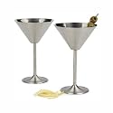 Endurance Martini Glasses Set of 2 Stainless Steel by RSVP