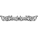 BUTTERFLY DESIGN No. 2 Arm Band Temporary Tattoo 1.5x9