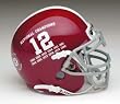 Alabama Crimson Tide 12 Time Champ Schutt Mini Helmet
