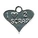 .925 Sterling Silver Love to Scrap Charm by SilverChicks