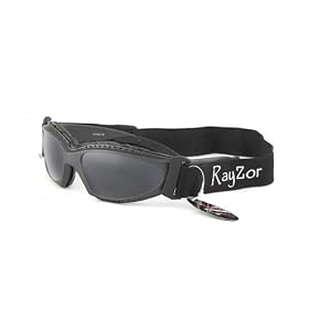 2012 Rayzor Professional UV400 Gun Metal Grey 2 In 1 Ski / SnowBoard Sunglasses / Goggles, With an Anti Fog Treated Smoked Anti-Glare Clarity Lens and a Detachable Elasticated Headband.