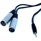 HOSA STEREO 3.5mm (M) - TWO XLR(M), 3m (9.9 ft.)