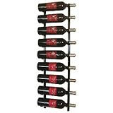 VintageView 9 Bottle Wine Rack (1 Deep - Platinum