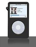 Leader(Black) Apple Ipod 30Gb G5 Video (Color Fade Resistant) Silicone Skin Case + 12V Car Charger