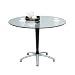 Kitchen & Housewares : Café-36 Table - Glass/ Walnut