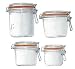 Le Parfait French Wide Mouth Glass Canning Jar with 100mm Gasket and Lid 26.25 Oz, 750 Grams