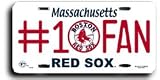 MLB License Plate - Boston Red Sox #1 Fan