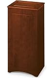 Single Wastebin/hamper 32h Dark Oak
