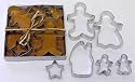 R & M Gingerbread Cookie Cutter Set - 6 pcs