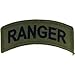 EagleEmblems PM0622 Patch-Army,Tab,Ranger (Subdued) (3.5')