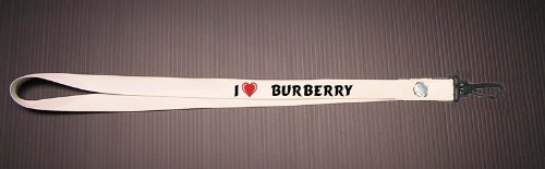 Lanyard with I Love Burberry