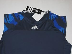 Adidas Mens Climacool Compression Camo Training Shirt Top Navy 2XL