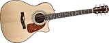 Fender CA 360SCE Auditorium Solid Top Cutaway Acoustic-Electric Guitar, Natural