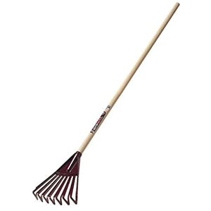 Ames True Temper Clog-Free Poly Shrub Rake With 42-Inch Wood Handle 1904400