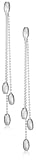 Image of Silver Ladies E6386 3 Beaded Drop Earrings 2.5