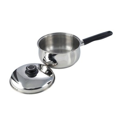 Stainless Steel 18cm Saucepan Pan With Lid