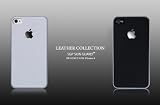 SGP Skin Guard Leather Black Set Package for Apple iPhone 4 (Included Steinheil Ultra Crystal Screen Protector)