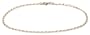 14k Yellow Gold Italian 1.95mm Open Curb Link Anklet, 9"