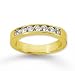 18k Yellow Gold 7 Stone 1/2Ct Diamond Anniversary Band