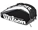 Sports : Wilson PS Super Six Thermal Tennistasche schwarz/grau