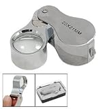 20X Jewelry Magnifier Magnifying Glass Loupe with 2 LED