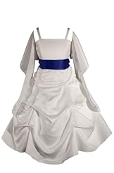 Girls Ankle Length Pageant Dress/Wedding Dress 