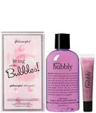 philosophy - bring on the bubbles! - pink bubbly shower gel and lip shine duo