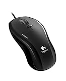Logitech RX1000 Lasermaus schnurgebunden schwarz