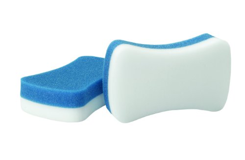 3M Whiteboard Eraser for Permanent Markers and Whiteboards, 5 Inches x 3 Inches x 1.2 Inches, 2 Pads/Pack (581-WBE)