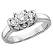 14kt. White Gold, 1 ct. tw. Diamond Unity Ring