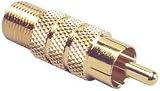 Gold F Female To RCA Male Adapter