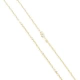 14K White, Rose or Yellow Gold 19" Pendant Necklace