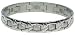 Silver Mosaic Link Bracelet-L (8")