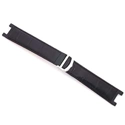 Black Genuine Leather Band 18mm