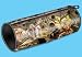Sheila Wolk Chameleon Makeup Tube Bag:Canvas:8" x 2 3/4":Brand New
