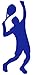 hBARSCI Tennis Player Sketch Vinyl Decal - 5