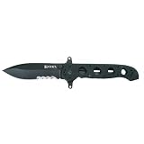 CRKT M21 Folding Knife, Veff Combo Edge, Black TitanNitride Blade/Handle M21-14SFG