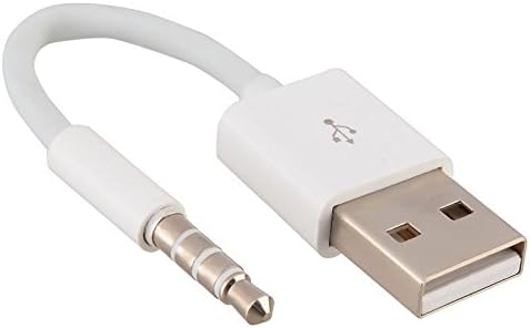 Usb Charger Data Sync Cable For Apple Ipod Shuffle 3Rd 4Th 5Th Generation 3.5Mm