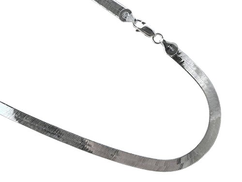 5.7mm Herringbone .925 Sterling Silver Necklace, Italian Chain. 16,18,20,22,24 inches