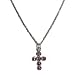 Swarovski Pink Crystal Cross Children`s Necklace Sterling Silver