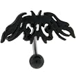 Top Mount Black Tribal Shield No 1 Belly Ring