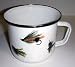 Golden Rabbit Enamelware Fishing Fly Grande Mug