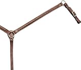 Cowboy Pro Laced Breastcollar - Burgundy Latigo - Horse