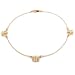 14K Yellow Gold Butterfly Anklet 9.5"