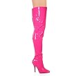 Pleaser Boots Women's SEDUCE-3010 5" Classic Plain Thigh High Boot Side Zip, Available in 8 Colors