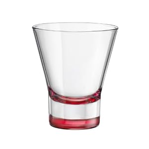Bormioli Rocco Ypsilon Pre-Dinner Glasses, Red, Set of 6